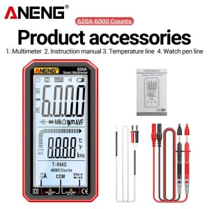 Digital Smart Multimeter with True RMS and 6000 Count Display