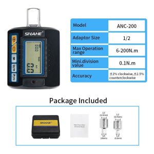 Digital Torque Adapter Electronic Torque Wrench Set with Adapters