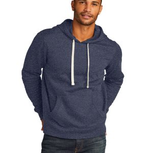 District DT8100 Men's Re-Fleece Hoodie - Heathered Navy - XS