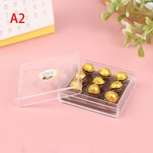 Dollhouse Mini Chocolate Gift, Kitchen Food Doll Accessory, Mini Model Game