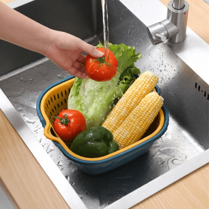 Double-layer Multi-purpose Drain Basket | Two-piece Kitchen Sink | Fruit Basket Storage