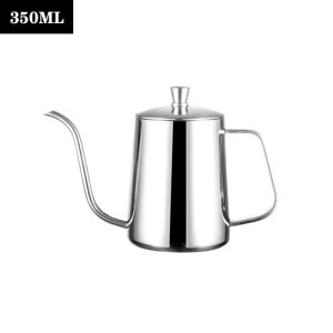 Drip Kettle Coffee Tea Pot 350ml 600ml Swan Neck Stainless Steel