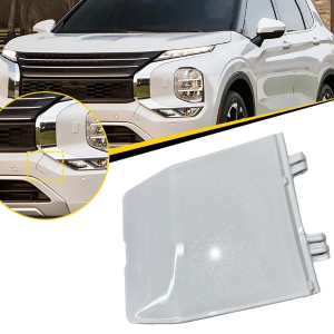 Durable Pearl White Tow Hook Cover Cap, Front Bumper, Easy Installation for Perfect Fit
