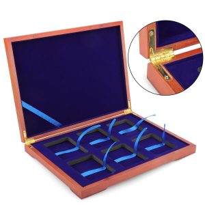 Durable Solid Wood Coin Collector Display Box Case