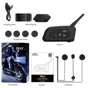 EJEAS V6 Pro Plus Motorcycle Bluetooth Intercom Headset