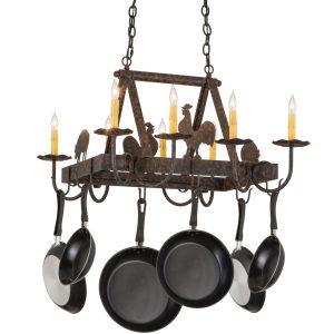 Eight Light Pot Rack