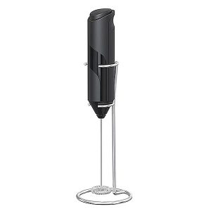 Electric Milk Frother Handheld Whisk - Coffee Foam Maker with Stand
