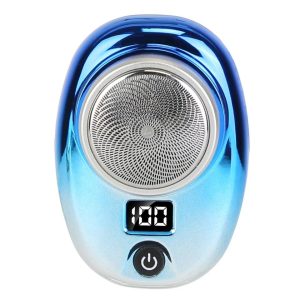 Electric Shaver, Men Electric Beard Trimmer, Portable Electric Razor with LED Display for Easy Grooming