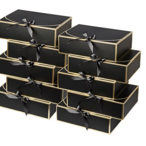 Elegant Butterfly Ribbon Gift Boxes Set of 10 for Jewelry and Cosmetics