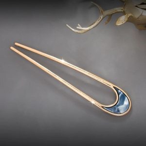 Elegant U-Shape Shell Enamel Hair Stick