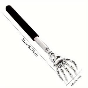 Extendable Back Scratcher, Stainless Steel Telescoping Massager for Both Humans and Pets