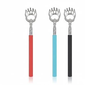 Extendable Bear Claw Telescopic Back Scratcher, Metal Massager Gift