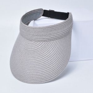 Fashionable Beach Sun Hat Women's Sun Protection Straw Visor