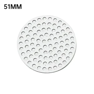 Fine Mesh Reusable Metal Double Coffee Filter, Heat Resistant Coffee Puck Screen, Professional Espresso Accessory
