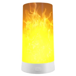 Flame Effect LED Lava Lamp - Ambient Light for Home, Bar, Bedroom, & Special Occasions
