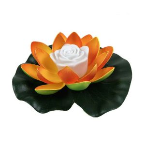Floating RGB LED Lotus Flower Light, Garden Pond Pool Decor Lamp, Colorful Water Fountain Decoration
