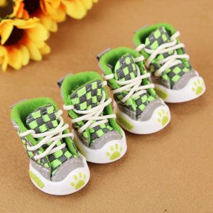 Football Style Dog Shoes - Small Pet Boots in 4 Colors