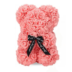 ForeverBloom Rose Teddy Bear Gift for Mom and Loved Ones