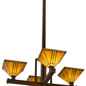 Four Light Inverted Pendant