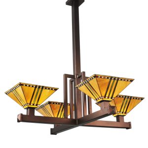 Four Light Inverted Pendant