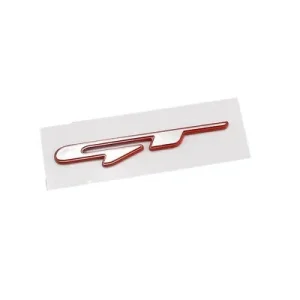 GT Line Car Emblem, 3D Fender Design, Rear Trunk Body Badge Sticker