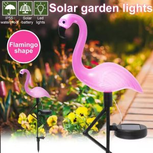 GardenGlow Pink Flamingo Solar Landscape Light - Waterproof LED Outdoor Decor & Pathway Accent