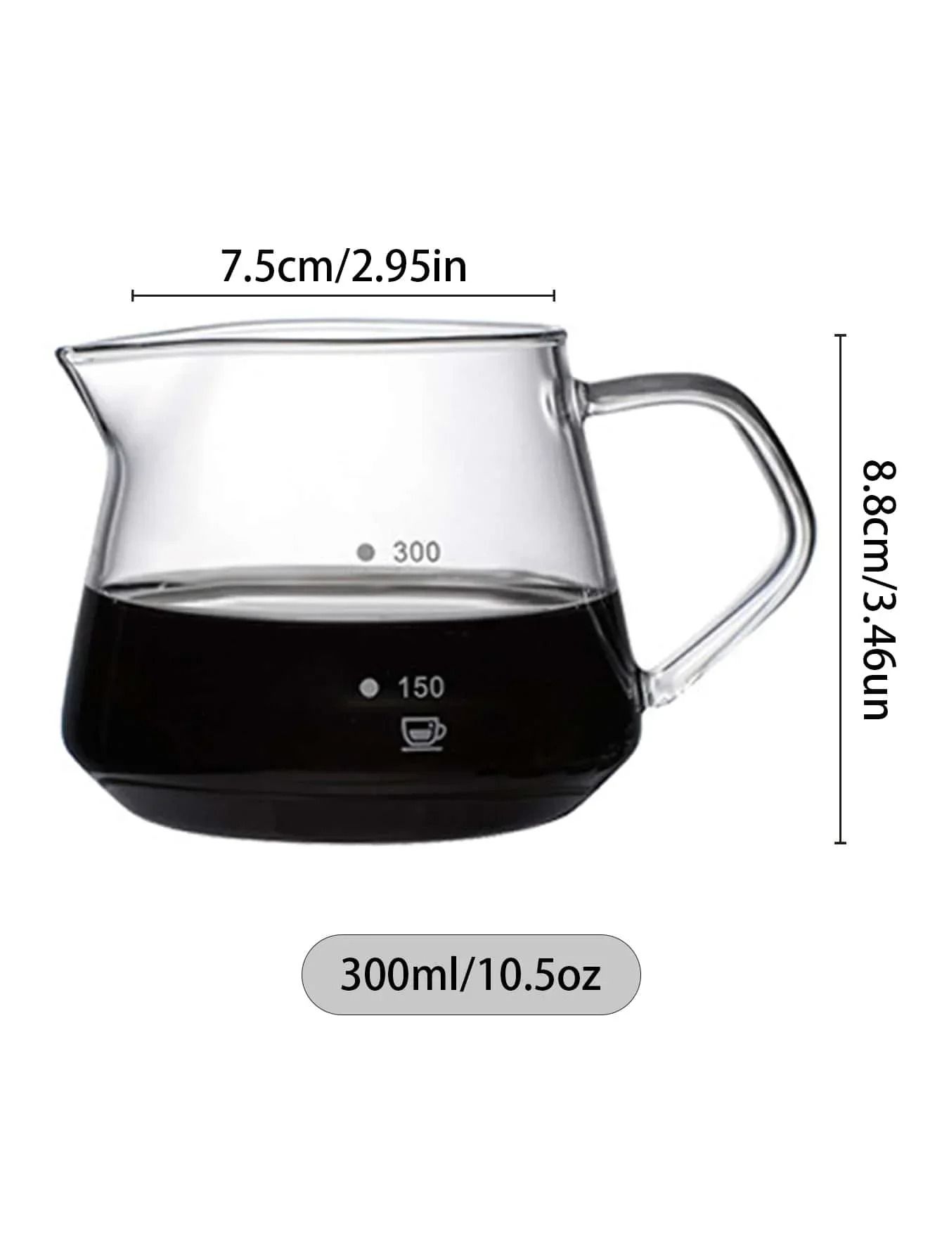 Glass Pour Over Coffee Brewer Set
