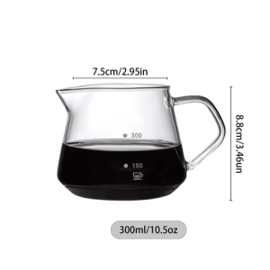 Glass Pour Over Coffee Maker Set with Reusable Filter and Carafe