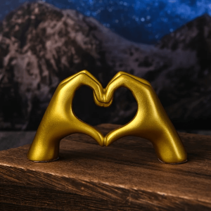 Gold Love Hand Gesture Statue