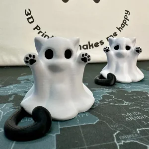 Halloween Feeling Cute-Scared Desktop Vibe, Send Girlfriend Cat Gift Home Decor