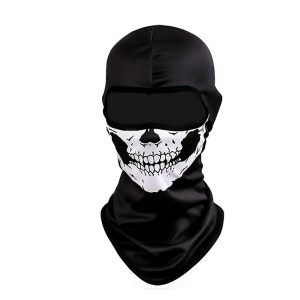 Halloween Skull Print Balaclava Cosplay Costume Ghost Full Face Bike Face Mask Outdoor Motorcycle Riding Men Hat