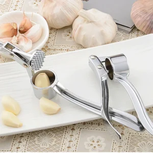 Handheld Stainless Steel Garlic Press, Mincer Crusher Squeezer, Manual Garlic Smasher, Kitchen Grinding Tool Accessories