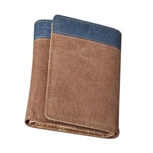 Handmade Men Short Wallet With Card Holders, Vintage Trifold Wallets For Men, Multi Slots Coin Purse Money Bag