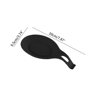 Heat-Resistant Silicone Spoon Rest and Spatula Holder - Durable Kitchen Utensil Tray