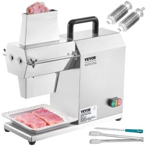 Heavy Duty Stainless Steel Kitchen Tool, Electric Meat Tenderizer for Pork Beef Chicken Fish, Commercial Meat Tenderizer