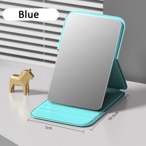 High-quality Portable Pocket Makeup Mirror, Woman MINI Folding Makeup Mirror, Single Side Creative Solid Color Desk