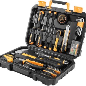 Household Tool Kit, General Home Repair Tool Set, Plastic Tool Box Storage