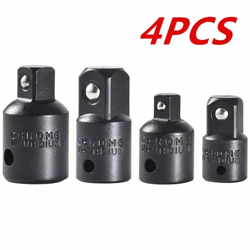 Impact Socket Adapter & Reducer Extension Set - Drill-to-Socket Converter for High-Speed Nut Driving, Quick Change