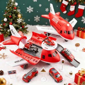 Inertia Plane Model with Storage, Transforming Toy for Kids and Adults