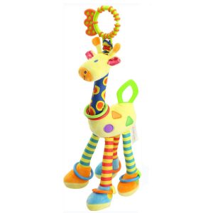 Infant Baby Development Handle Toys, Soft Giraffe Handbells Rattles Plush, With Teether Baby Toy For Newborn Gifts