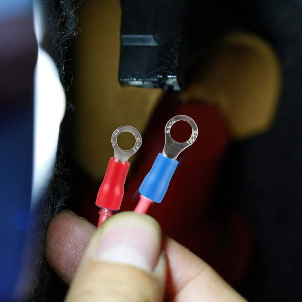 Insulated Electrical Wire Terminal Ring Splice Spade Crimp Connector Kit - Durable, Multi-Application Set