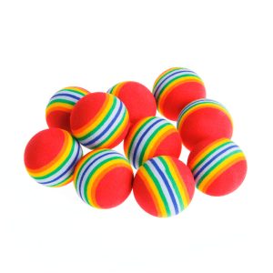Interactive EVA Rainbow Cat Toys: Fun Play & Training Balls for Cats and Dogs
