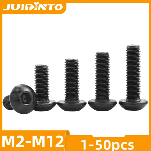 JUIDINTO 12.9 Grade Hex Socket Button Head Screws for MTB & Mechanical Projects