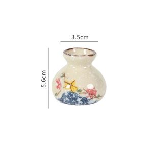 Japanese Style Ceramic Toothpick Holder Mini Retro Storage Jar