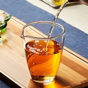 Japanese Style Glass Tea Pitcher Fair Cup
