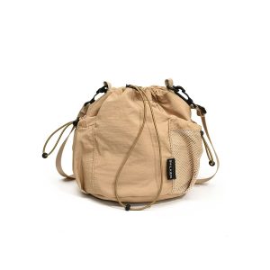 K-Style Niche Lightweight Nylon Drawstring Crossbody Bag