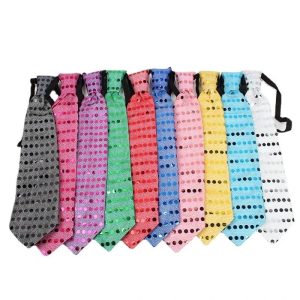 LED Light Up Sequin Fedora and Tie Set