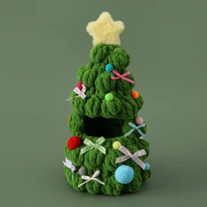 Labubu Doll, Handmade Crochet Clothes, Christmas Tree Outfit, Seasonal Holiday Costume, Doll Accessories, Christmas Gift