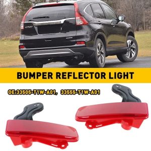 Left Right CRV Rear Bumper Reflector Light Cover Marker Pair