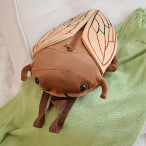 Lifelike Plush Beetle Backpack for Kids Cute Cartoon Insect School Bag Toy